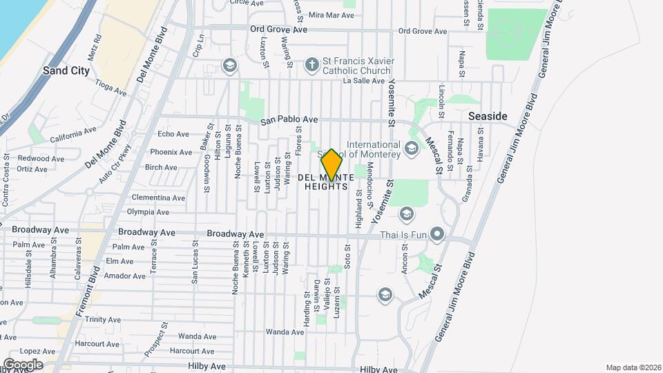 1680 Vallejo St Map and Location Details