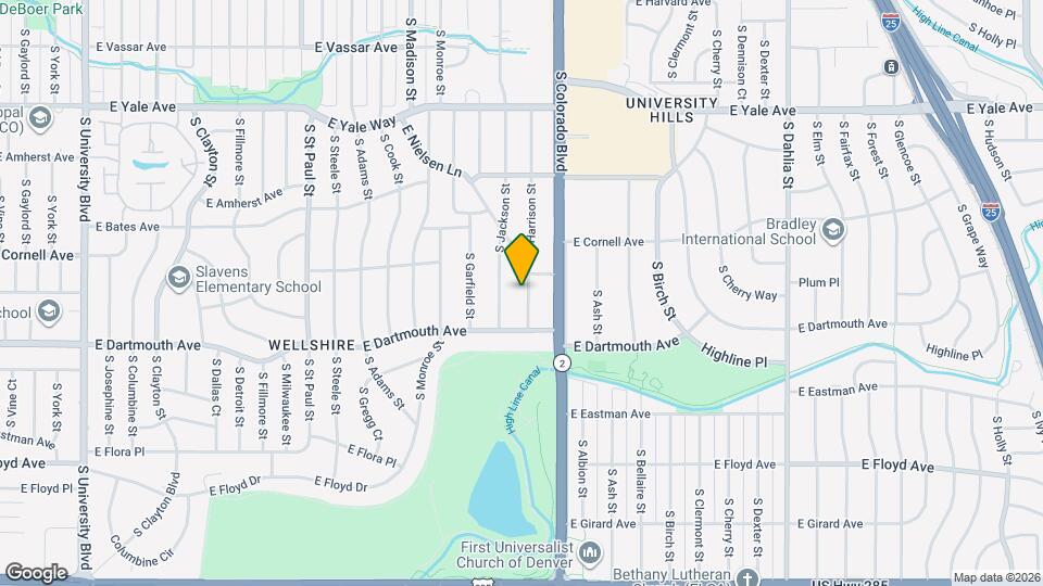 3025 S Harrison St Map and Location Details