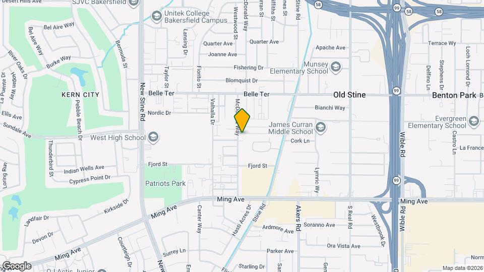 1200 McDonald Way Map and Location Details