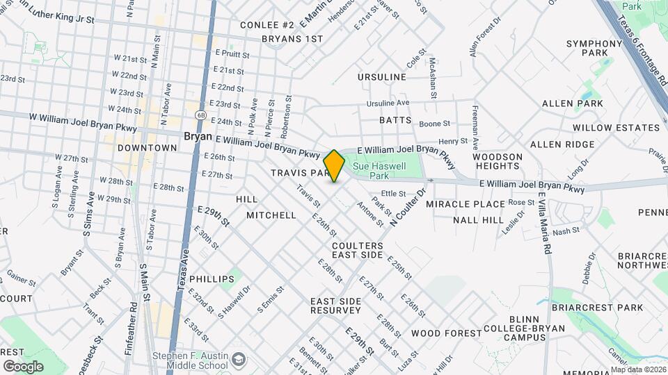 August Move In! Fantastic 3 Bed, 2 Bath in Bryan Map and Location Details