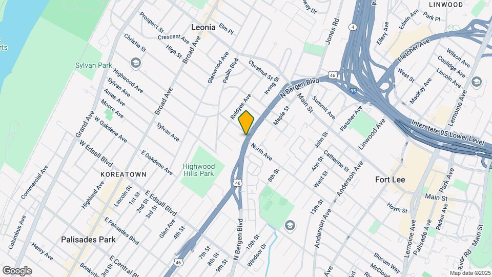1585 Bergen Blvd Map and Location Details