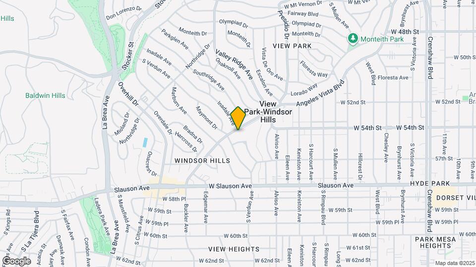 5446 Angeles Vista Blvd Map and Location Details