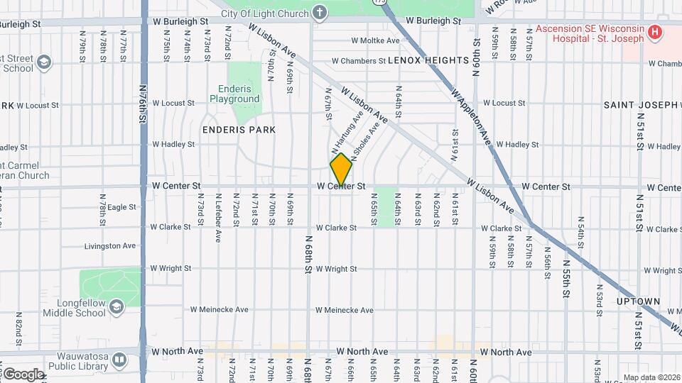 6623 W Center St Mapa y Detalles de la Ubicación