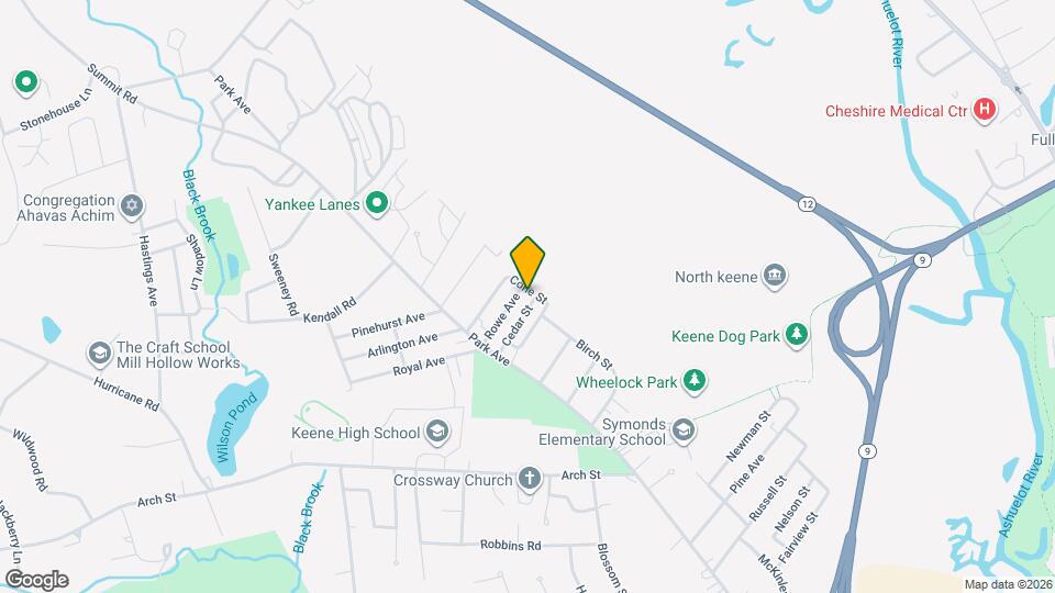 70 Cedar St Map and Location Details