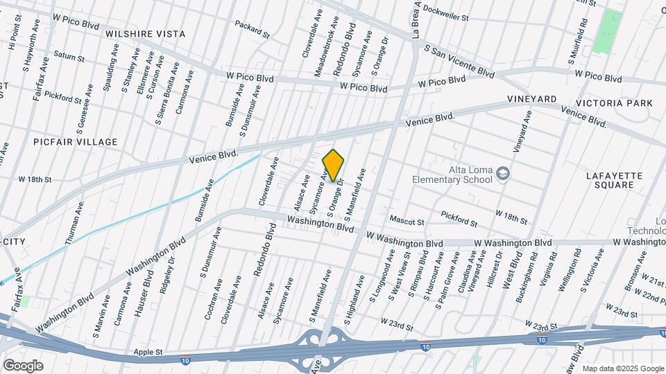 1809 S Orange Dr, Unit 1 Map and Location Details
