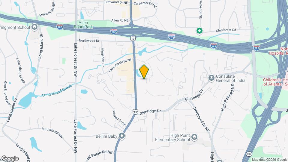 5555 Roswell Rd NE Map and Location Details