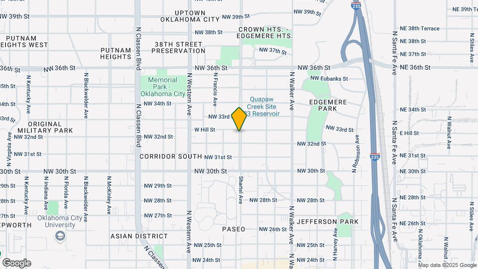 3317 N Shartel Ave Map and Location Details