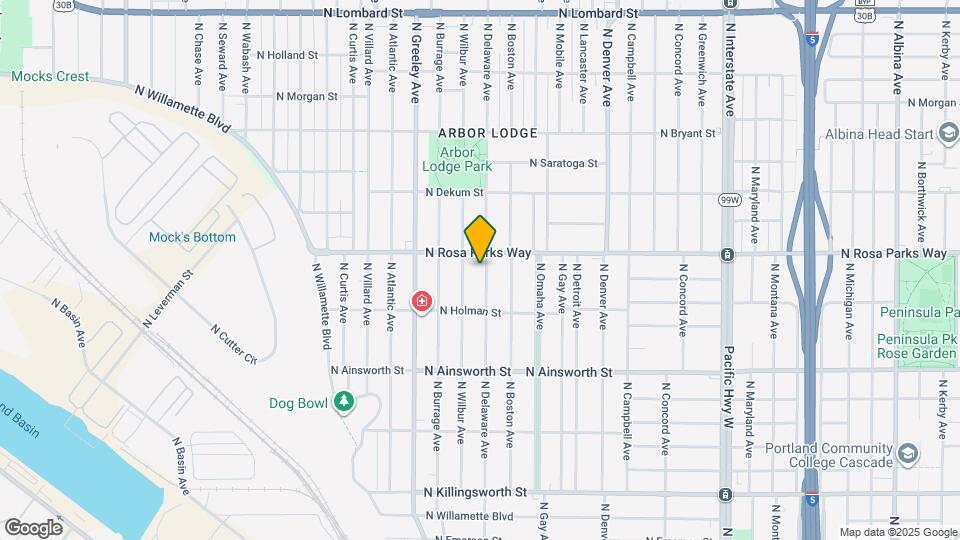 6429 N Delaware Ave Map and Location Details