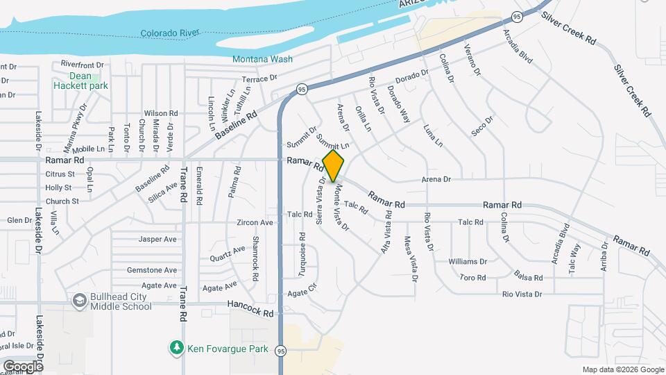 1539 Monte Vista Dr Map and Location Details