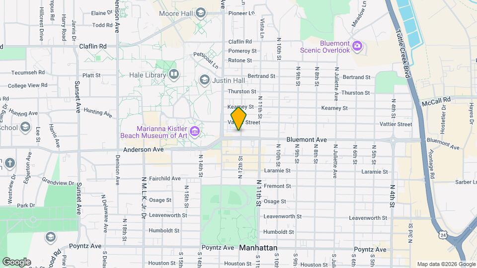 1200 Bluemont Ave Map and Location Details