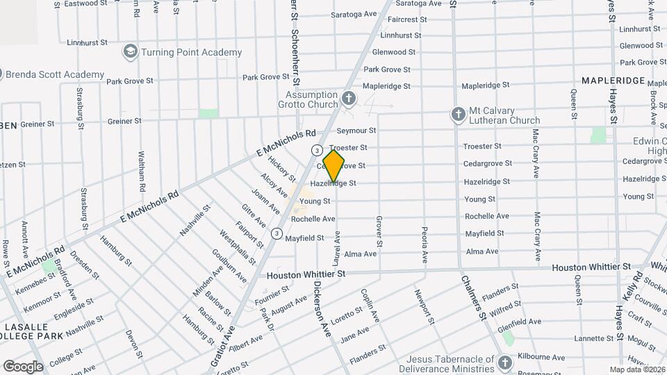 13496 Hazelridge St Map and Location Details