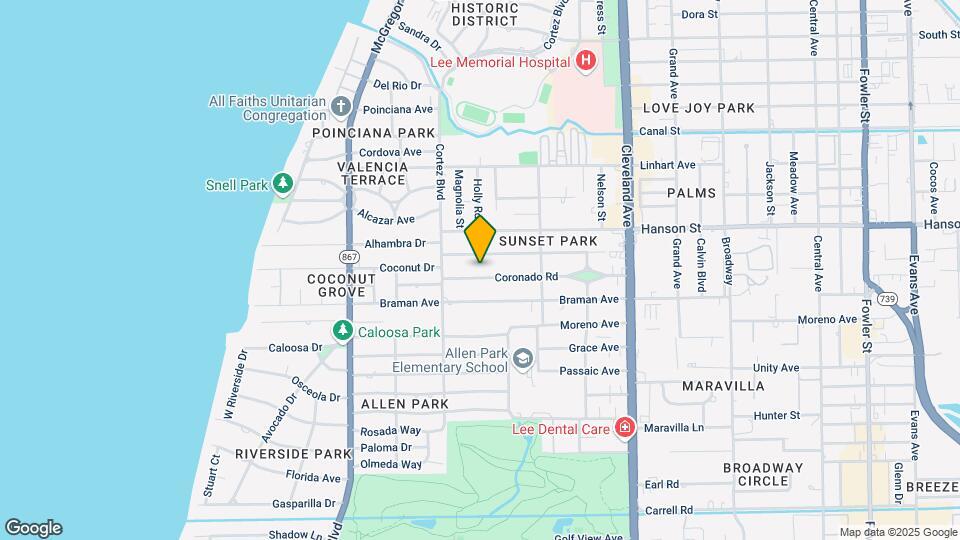 1661 Coronado Rd Mapa y Detalles de la Ubicación