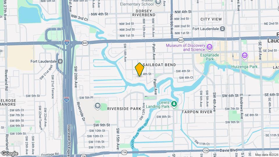 1225 SW 4th Ct, Unit C Map and Location Details