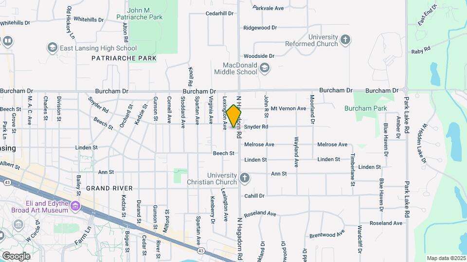 575 N Hagadorn Rd Map and Location Details