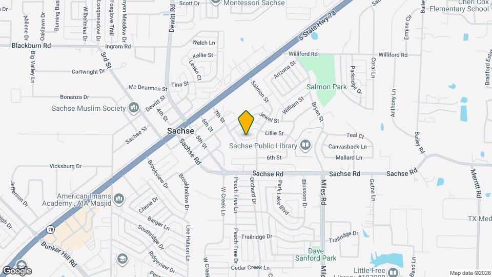 3416 Lillie St Map and Location Details