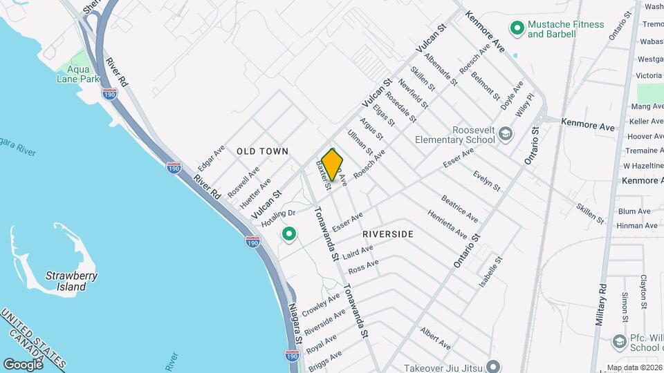 61 Baxter St Map and Location Details