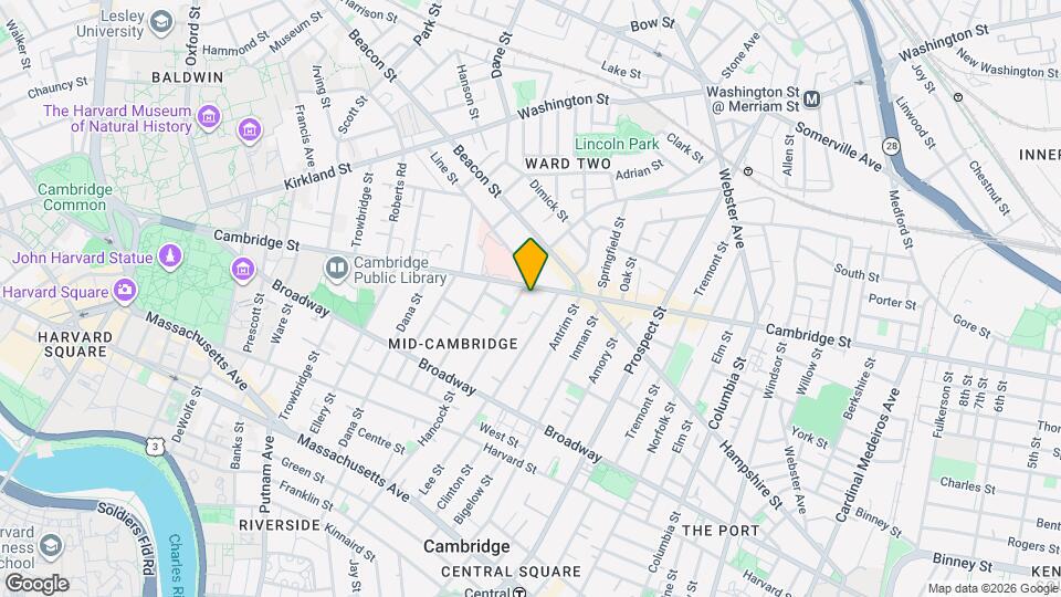1458 Cambridge St, Unit 1458 Map and Location Details