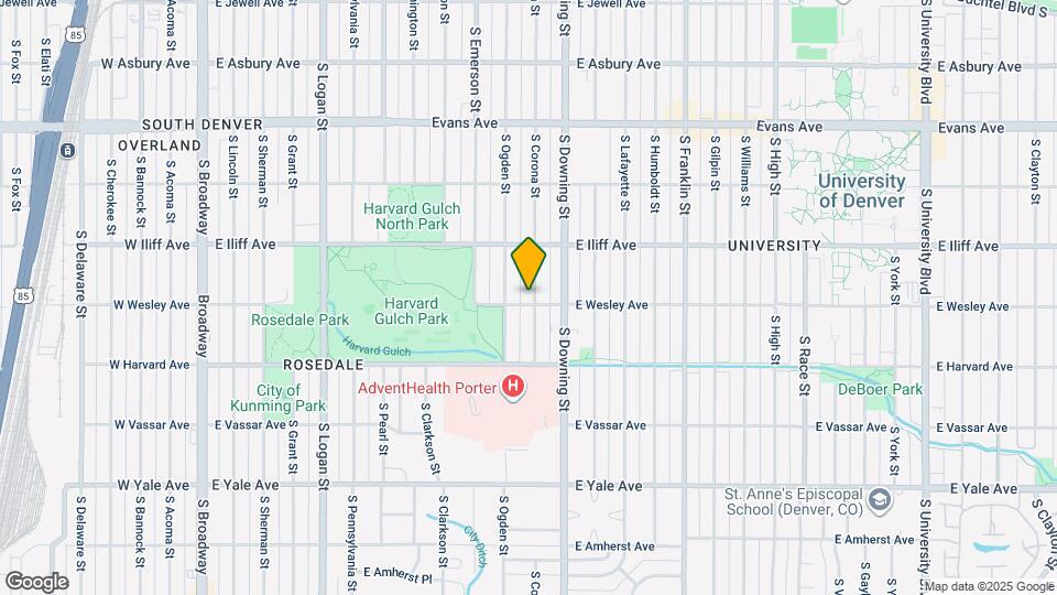 2395 S Corona St Map and Location Details