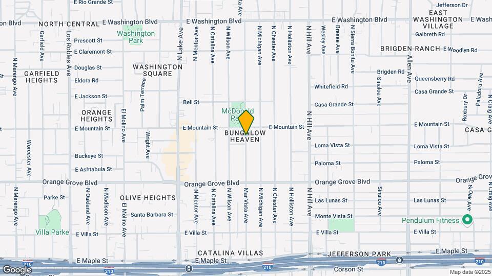 860 N Mar Vista Ave Map and Location Details