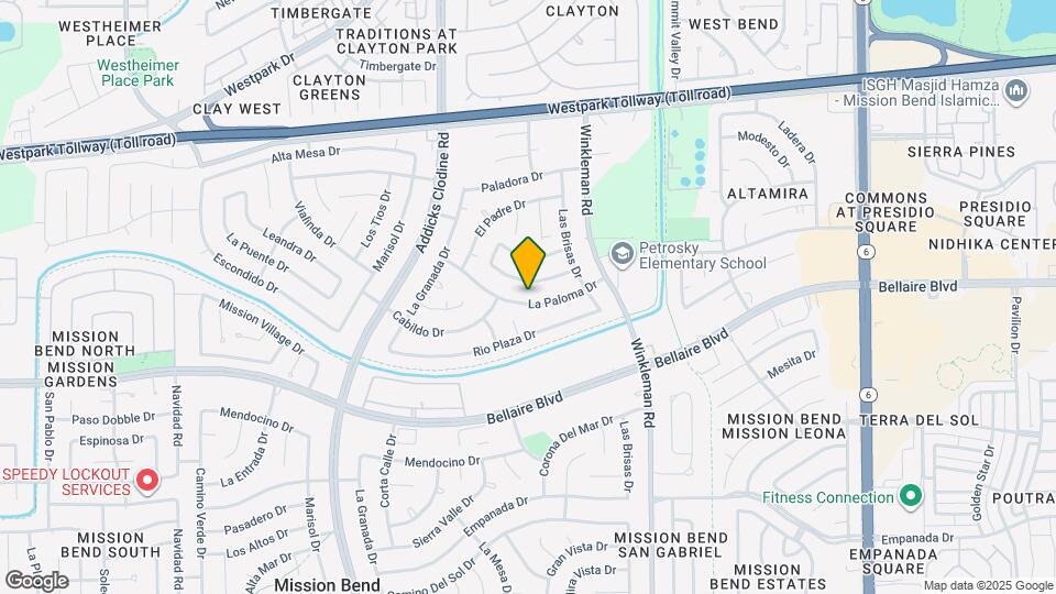 15306 La Paloma Dr Map and Location Details