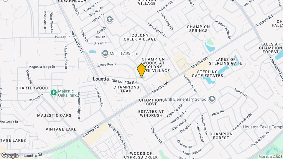 16819 Kettle Creek Dr Map and Location Details