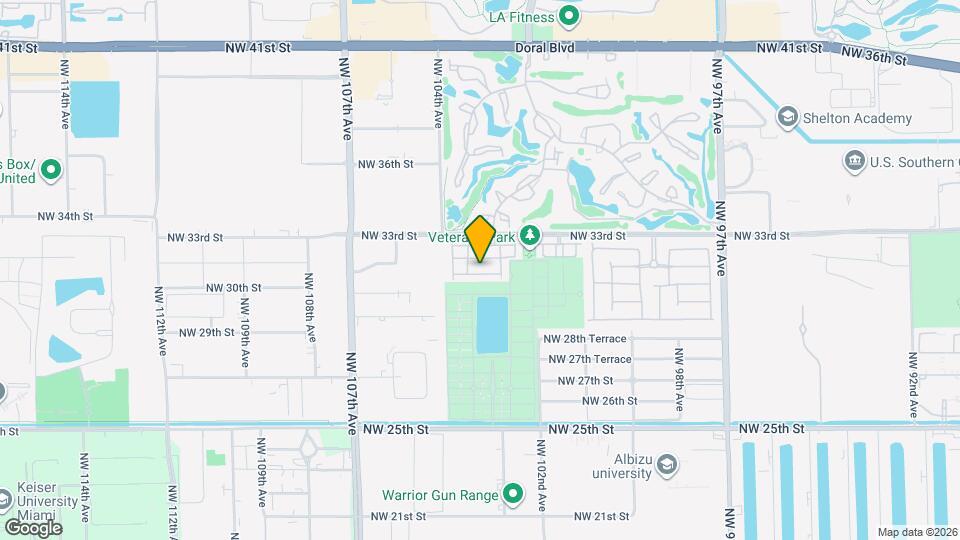 10343 NW 30th Terrace Map and Location Details