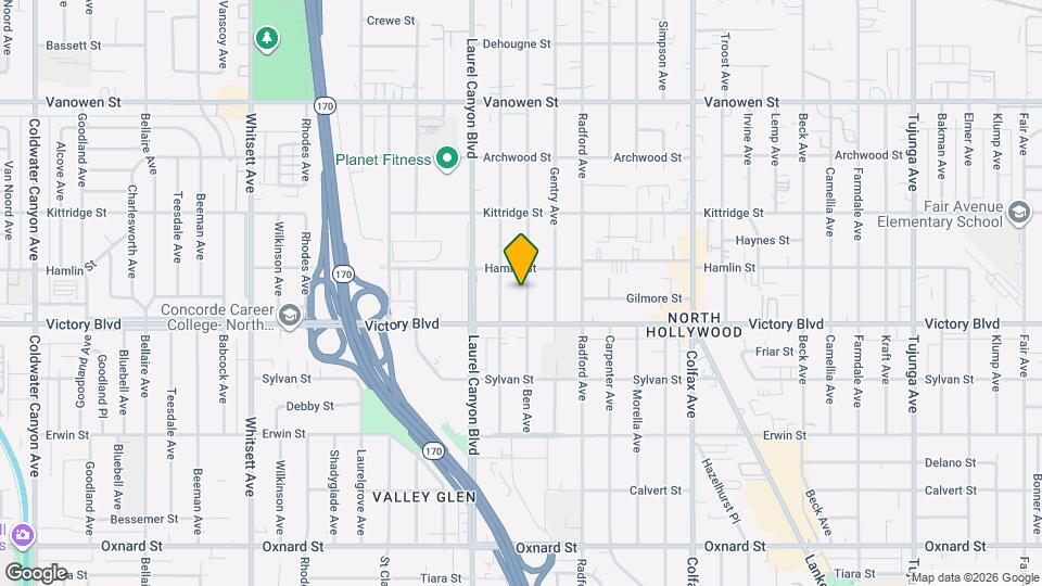 6433 Ben Ave Mapa y Detalles de la Ubicación