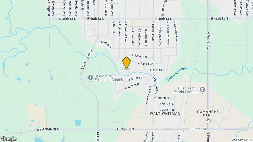 4108 N Frankfort Pl Map and Location Details