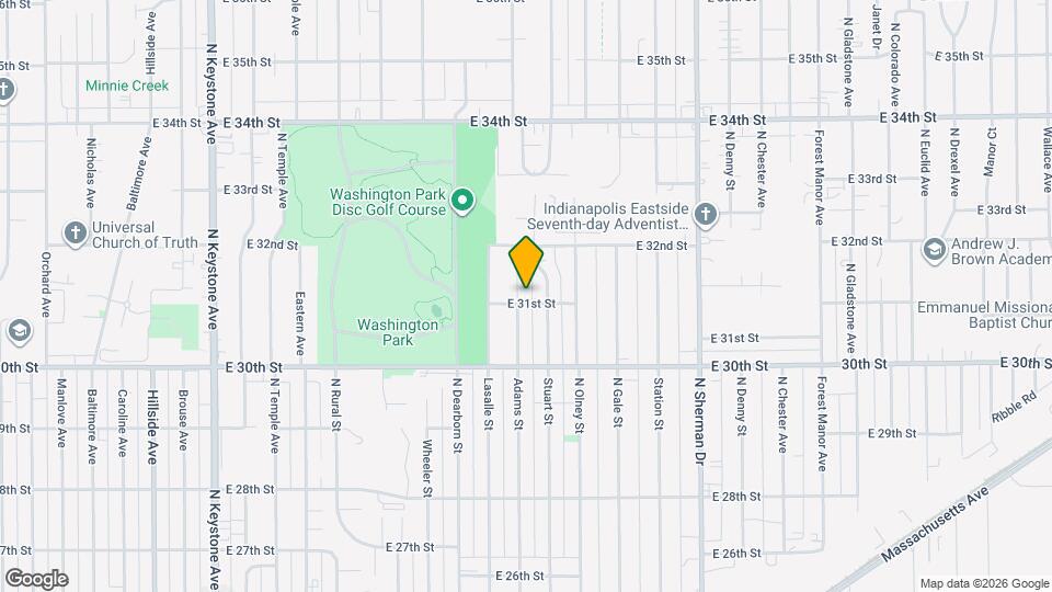 3105 Adams St Map and Location Details