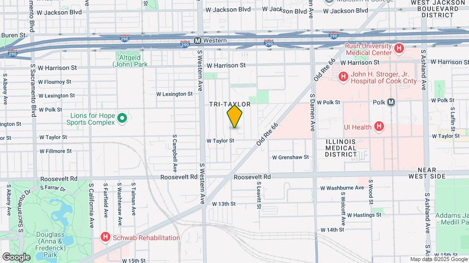 921 S Oakley Blvd Map and Location Details