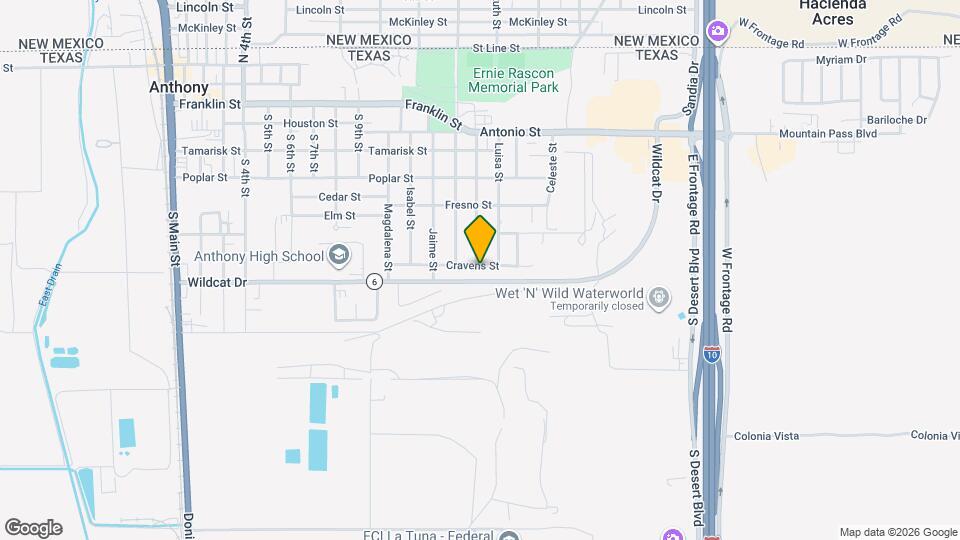 1400 Cravens St Map and Location Details