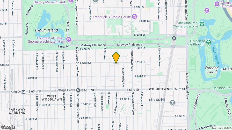 6109 S Greenwood Ave Map and Location Details
