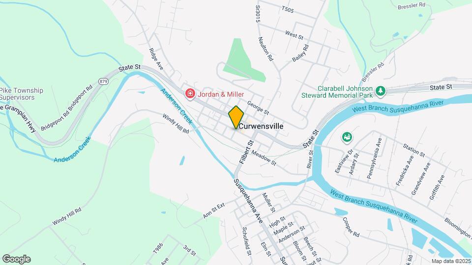 321 Thompson St Curwensville PA Apartments and Nearby Curwensville