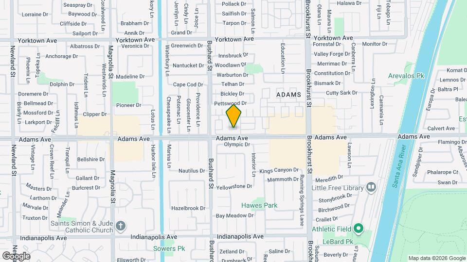 9615 Adams Ave Map and Location Details