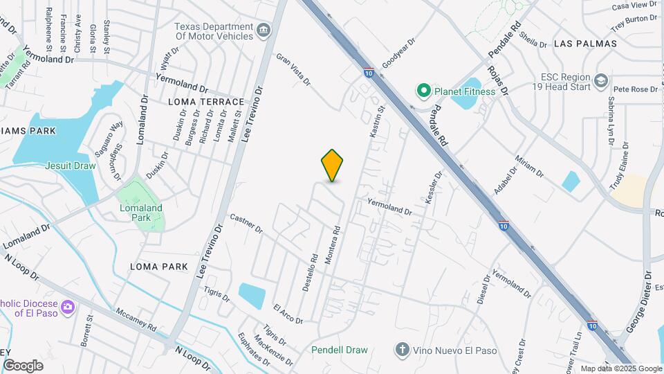 1133 Montera Rd Map and Location Details