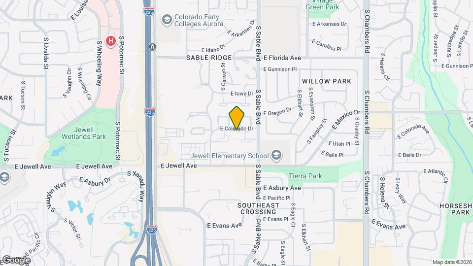 14414 E Colorado Dr Map and Location Details