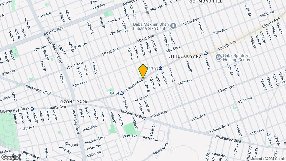 10616 Liberty Ave Mapa y Detalles de la Ubicación