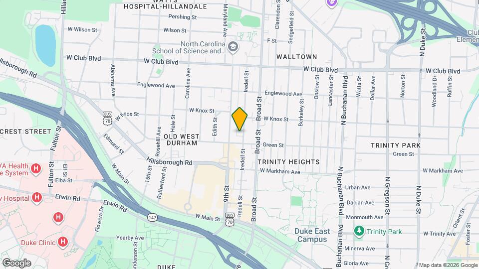 907 Iredell St Map and Location Details