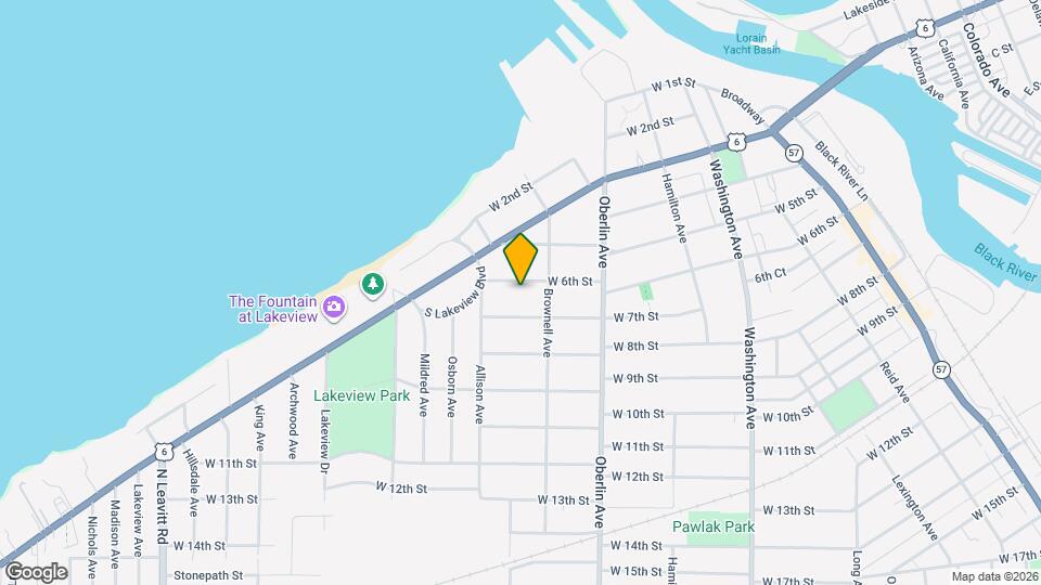 1323 W 6th St Map and Location Details