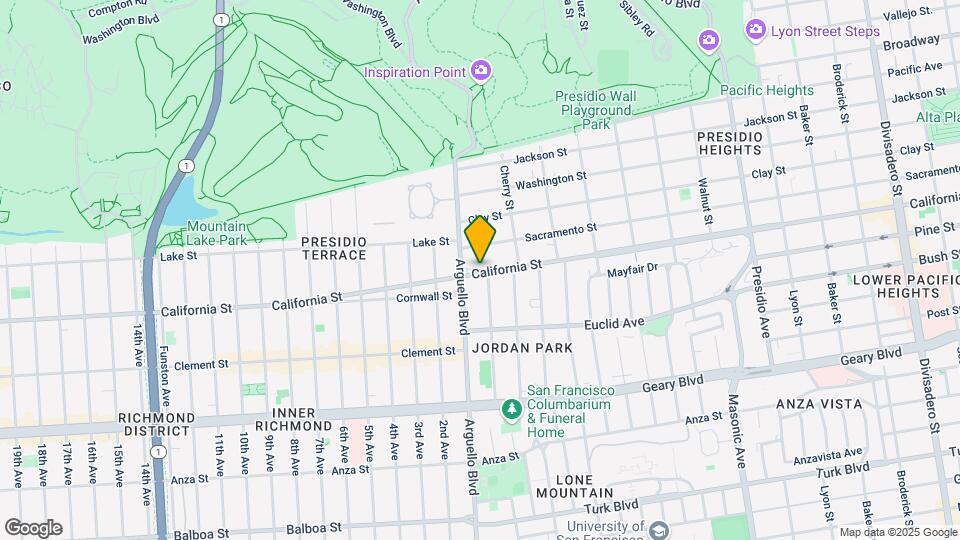 3868 California St, Unit A Map and Location Details