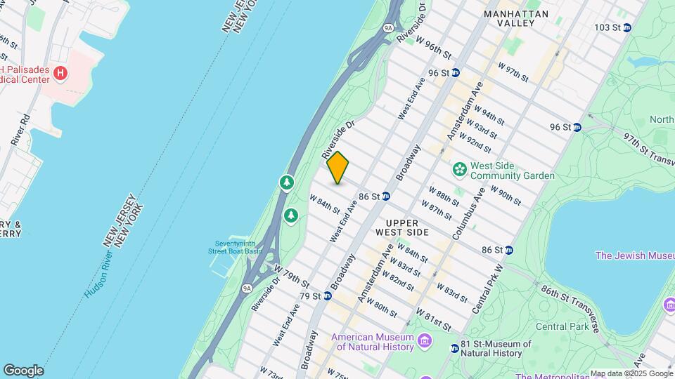 329 W 85th St Map and Location Details