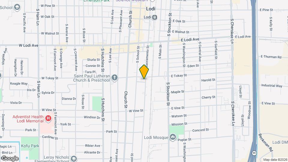 619 S Sacramento St Map and Location Details