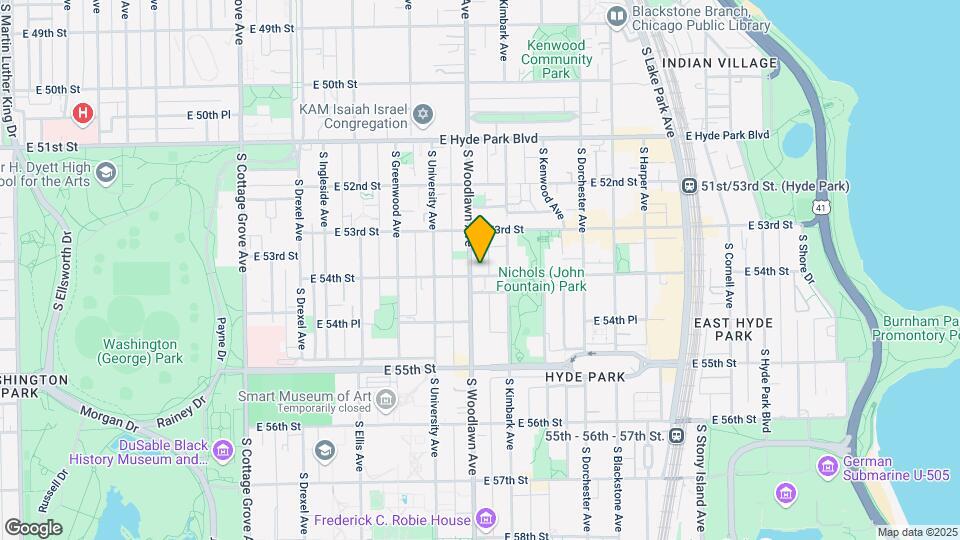 5339-5345 S. Woodlawn Avenue Mapa y Detalles de la Ubicación