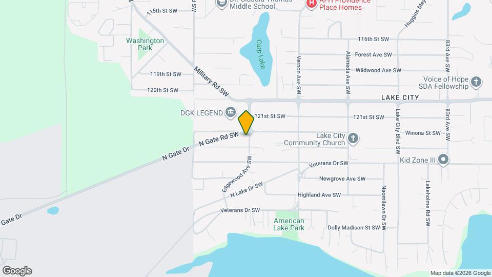 12208 Edgewood Ave SW Map and Location Details