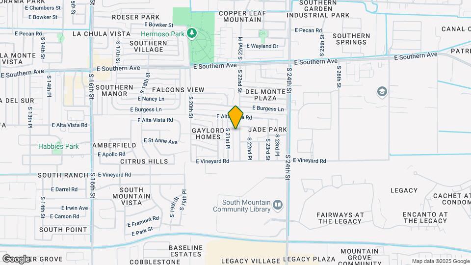 6434 S 22nd St Map and Location Details