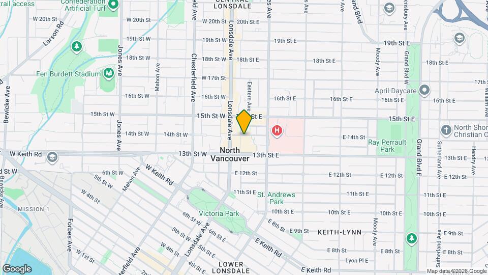 125 E 14th St Map and Location Details