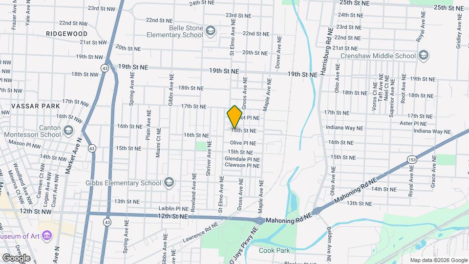 1520 16th St NE Map and Location Details