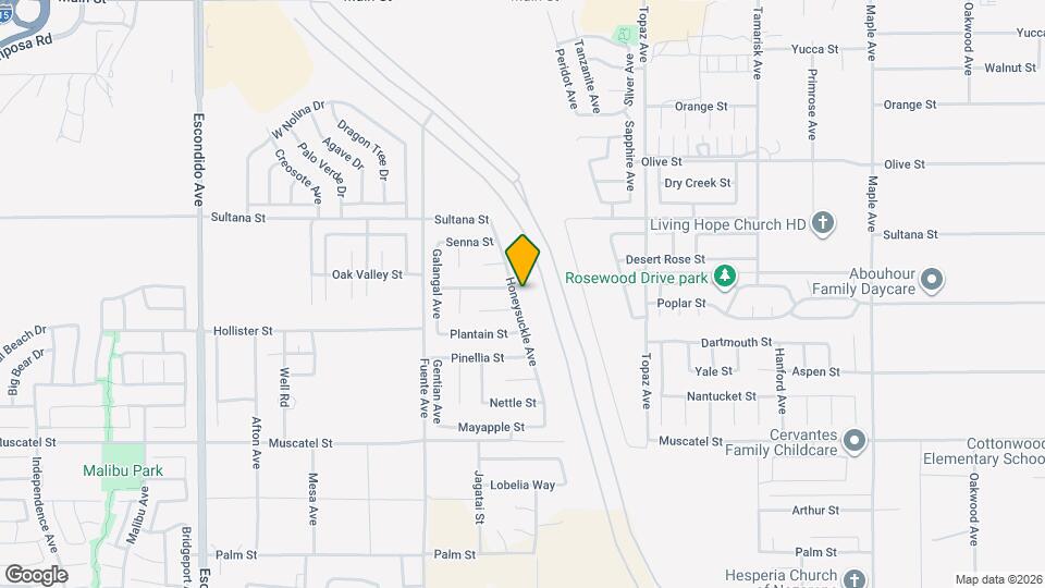 9115 Honeysuckle Ave Map and Location Details