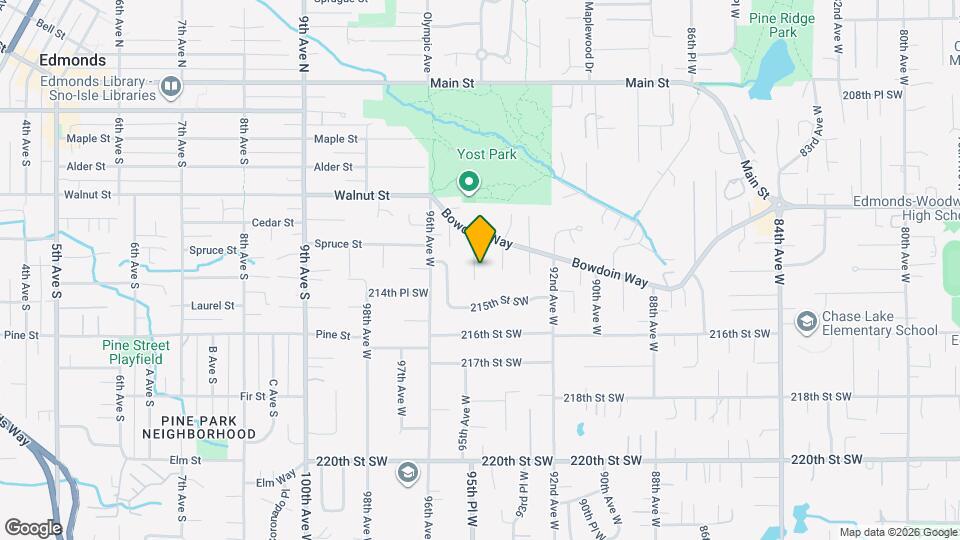 21329 95th Ave W Map and Location Details