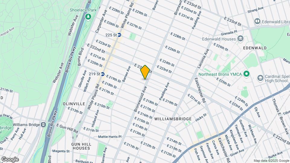 3829 Bronxwood Ave Map and Location Details